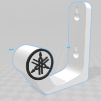 Small helmet support-holder 3D Printing 410339