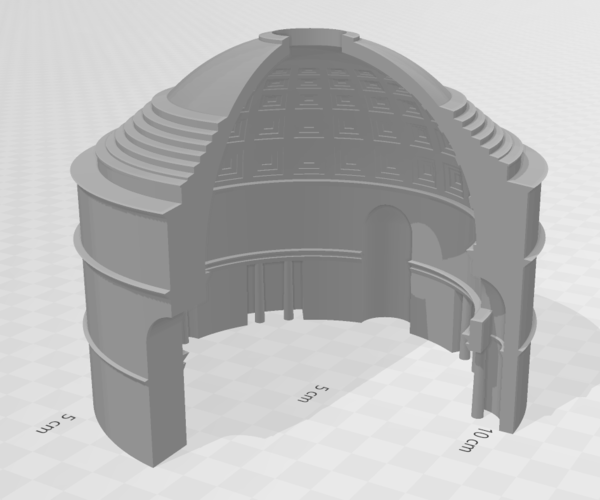 Pantheon - 3/4 section 3D Print 410345