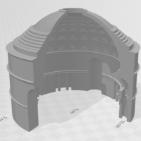 Small Pantheon - 3/4 section 3D Printing 410345