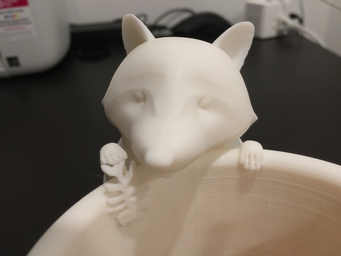 Cute Raccoon Penholder 3D Print 410615