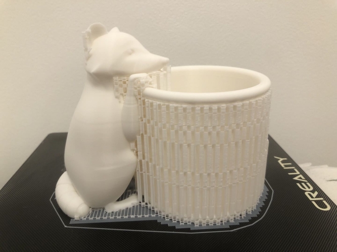 Cute Raccoon Penholder 3D Print 410617