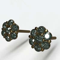 flower earing - Thumbnail 1