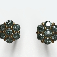 flower earing - Thumbnail 2