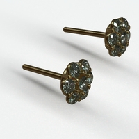 flower earing - Thumbnail 4