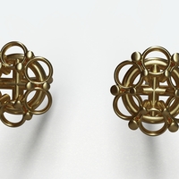 Small flower earing 3D Printing 410742