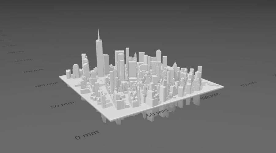 NEW YORK CITY - MANHATTAN - MODEL FOR 3D PRINT 3D Print 410765