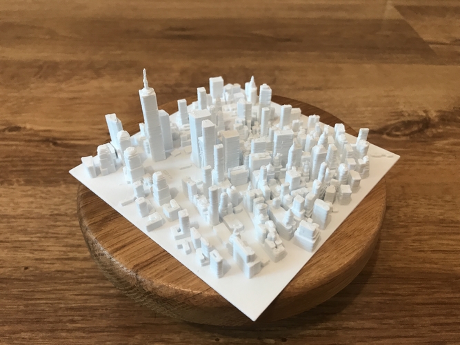 NEW YORK CITY - MANHATTAN - MODEL FOR 3D PRINT