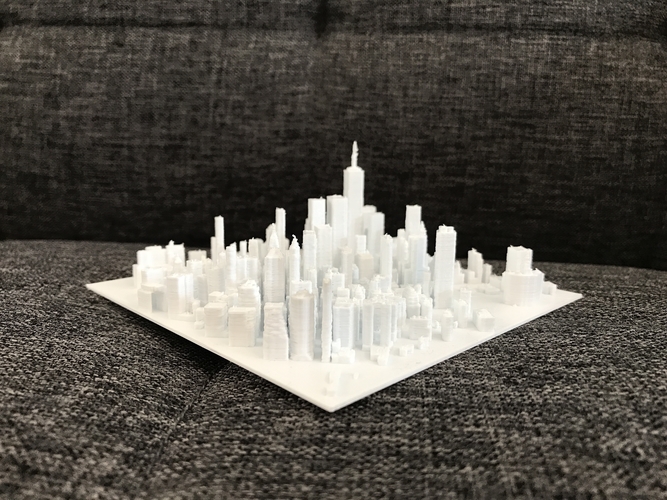 3D Printed NEW YORK CITY - MANHATTAN - MODEL FOR 3D PRINT by mithreed ...