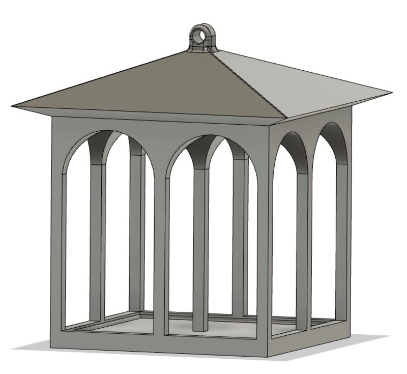Bird feeder/table with hanging hole  