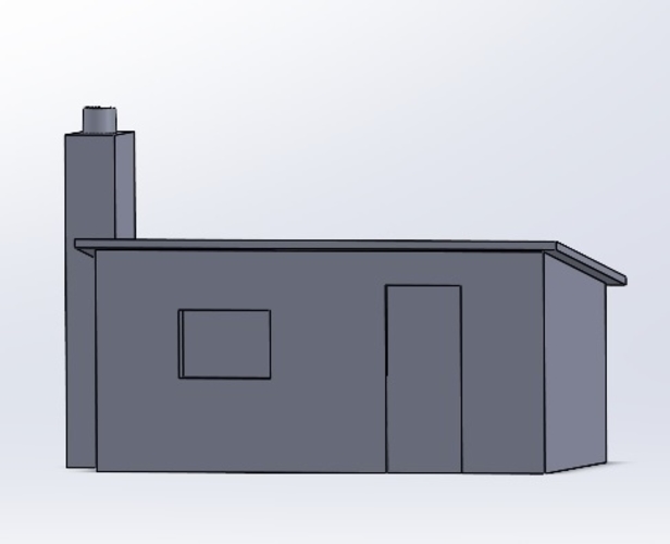 Railway Hut OO size   3D Print 410858