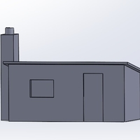 Small Railway Hut OO size   3D Printing 410858