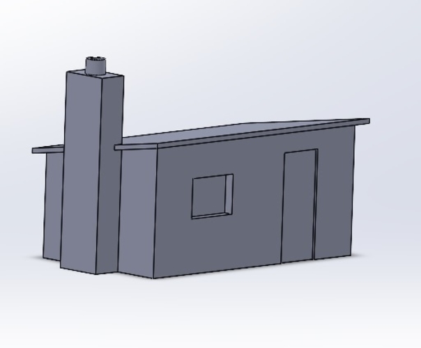 Railway Hut OO size   3D Print 410859