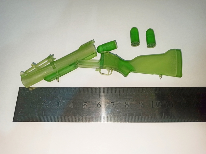 USA 40MM GRENADE LAUNCHER M79 1/6 12 INCH 3D Print 411024