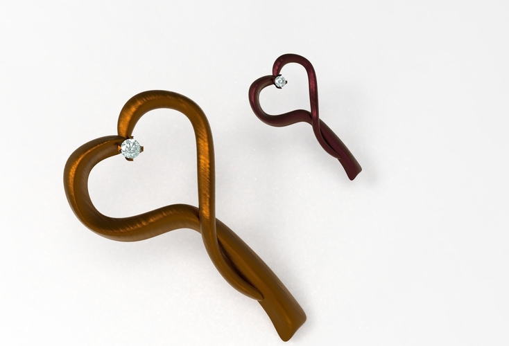 hearts pendant 3D Print 411091