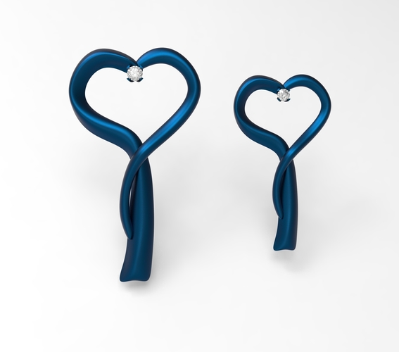 hearts pendant 3D Print 411093