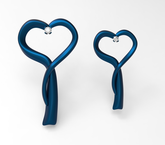 hearts pendant 3D Print 411096