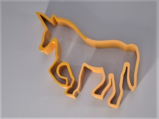 Unicorn cookie cutter 3D Print 411238