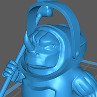 Small Rhino-man / Rhino-folk / Rhinokin Guard 3D Printing 411241