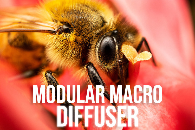 Modular macro flash diffuser (for Laowa 25mm) 3D Print 411336