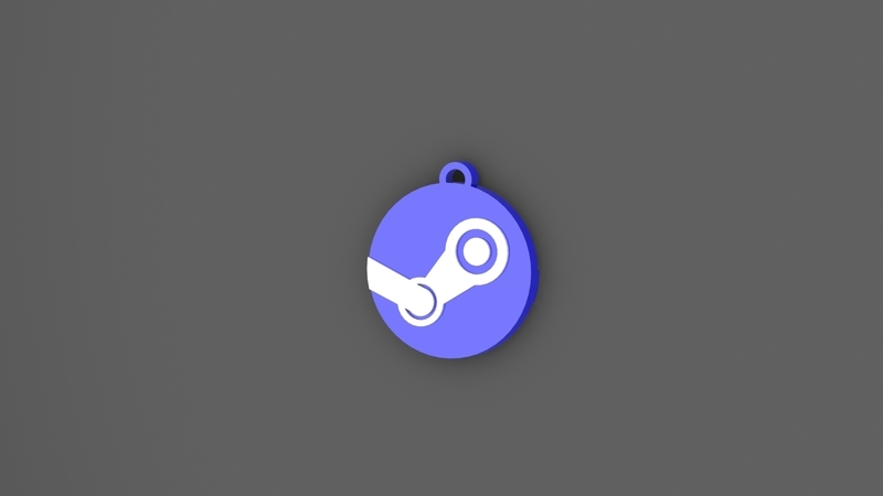 Keychain Steam - Pinshape