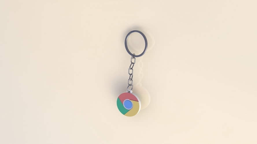 Keychain Chrome 3D Print 411458