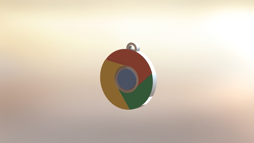 Keychain Chrome 3D Print 411459