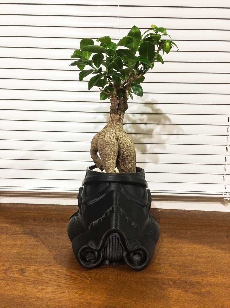 Stormtrooper flower pot