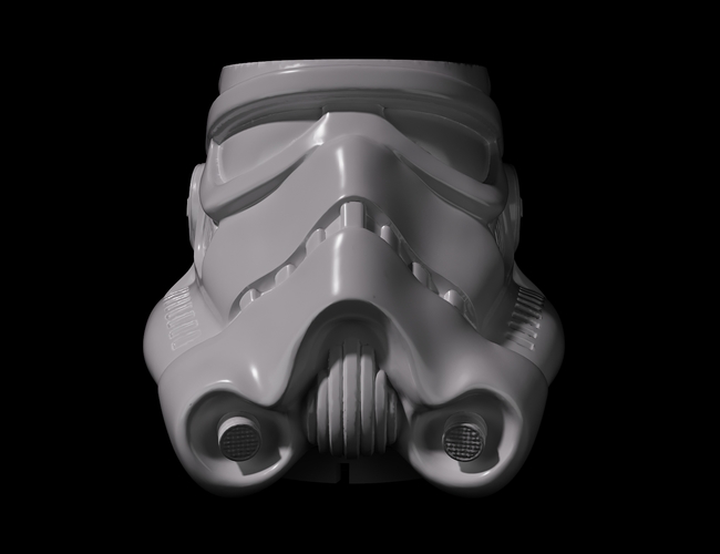 Stormtrooper flower pot 3D Print 411509