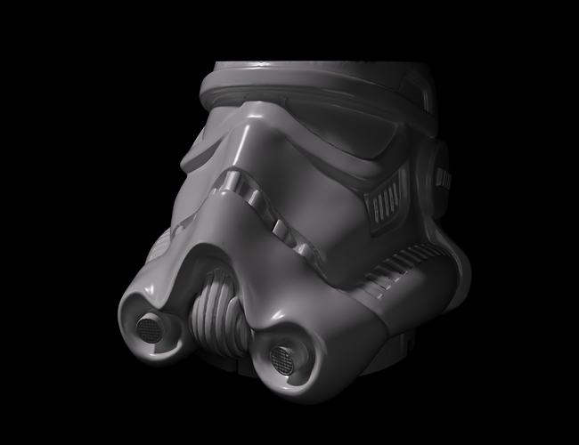 Stormtrooper flower pot 3D Print 411510