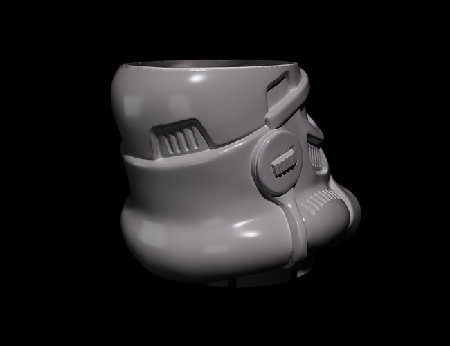 Stormtrooper flower pot 3D Print 411511