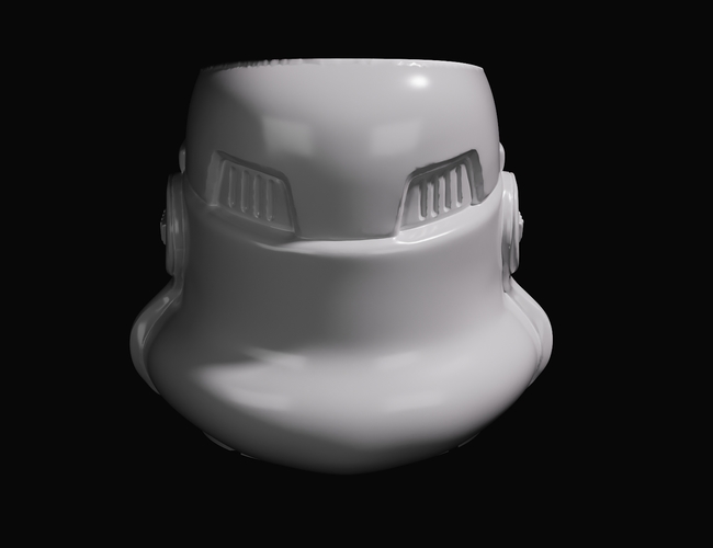 Stormtrooper flower pot 3D Print 411513
