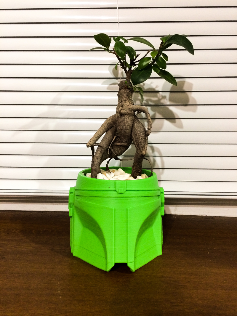 Mandalorian flower pot 
