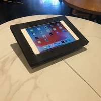 Small iPad mini 2 counter Mount POS 3D Printing 411634