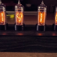 Small Nixie clock housing with support of IN-14 tubes 3D Printing 411726