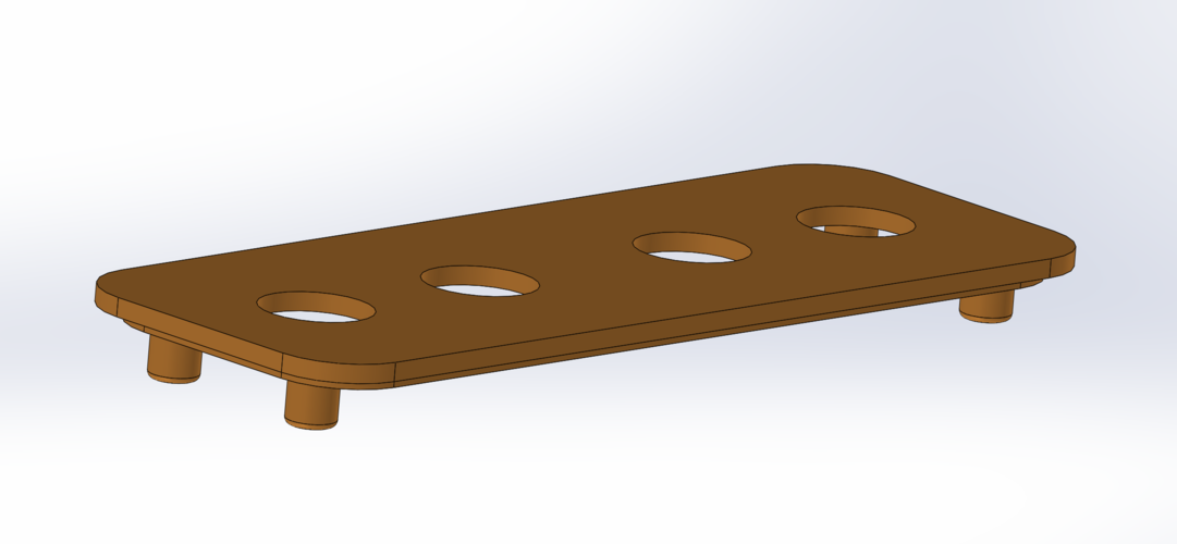 Nixie clock housing with support of IN-14 tubes 3D Print 411727