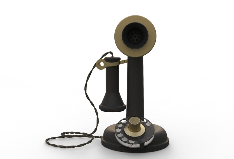 antique ancient table phone