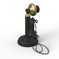 antique ancient table phone - Thumbnail 13