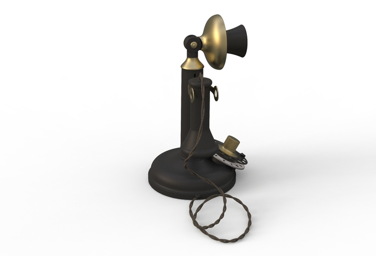 antique ancient table phone 3D Print 411744