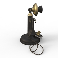 antique ancient table phone - Thumbnail 14
