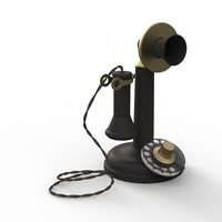 antique ancient table phone - Thumbnail 17