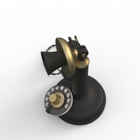 antique ancient table phone - Thumbnail 24