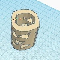 Small triangled holed pencil holder 3D Printing 411756