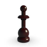 3D model of chess Pawn Model for 3D print - Thumbnail 1