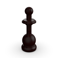 3D model of chess Pawn Model for 3D print - Thumbnail 2