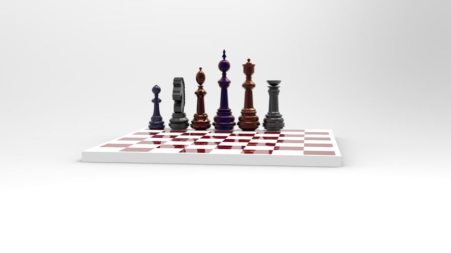 Complete 3D model of the chess available for 3D printing 3D Print 411960