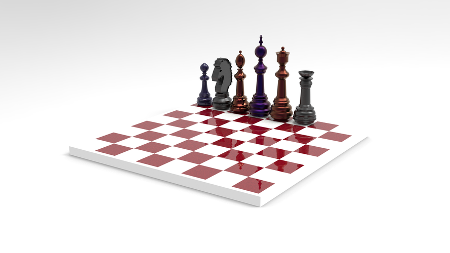 Complete 3D model of the chess available for 3D printing 3D Print 411961