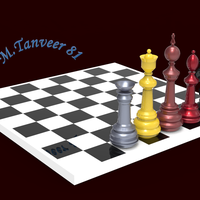 Complete 3D model of the chess available for 3D printing - Thumbnail 3