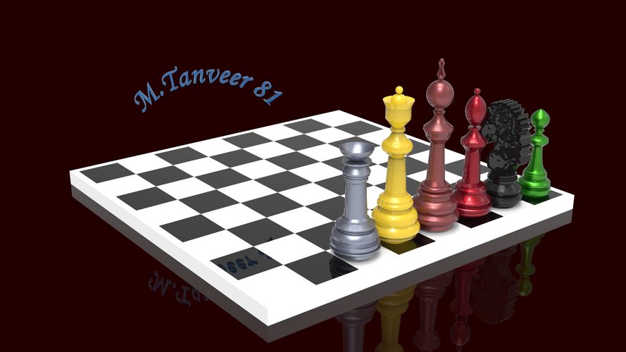 Complete 3D model of the chess available for 3D printing 3D Print 411963