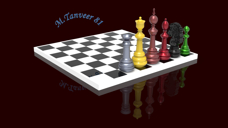 Complete 3D model of the chess available for 3D printing 3D Print 411964