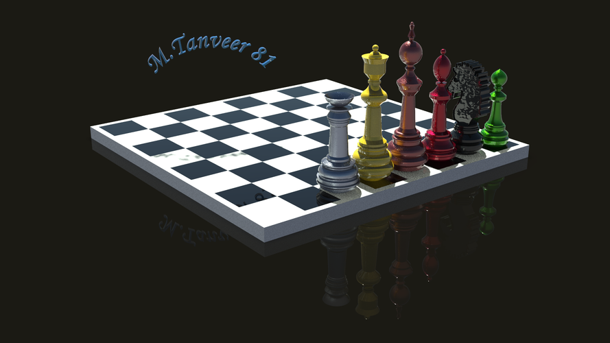 Complete 3D model of the chess available for 3D printing 3D Print 411965